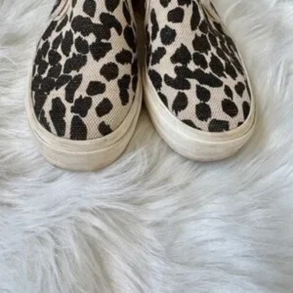 Keds Double Decker Animal Print Leopard Canvas Slip-On Sneakers – Size 7 - Picture 8 of 13
